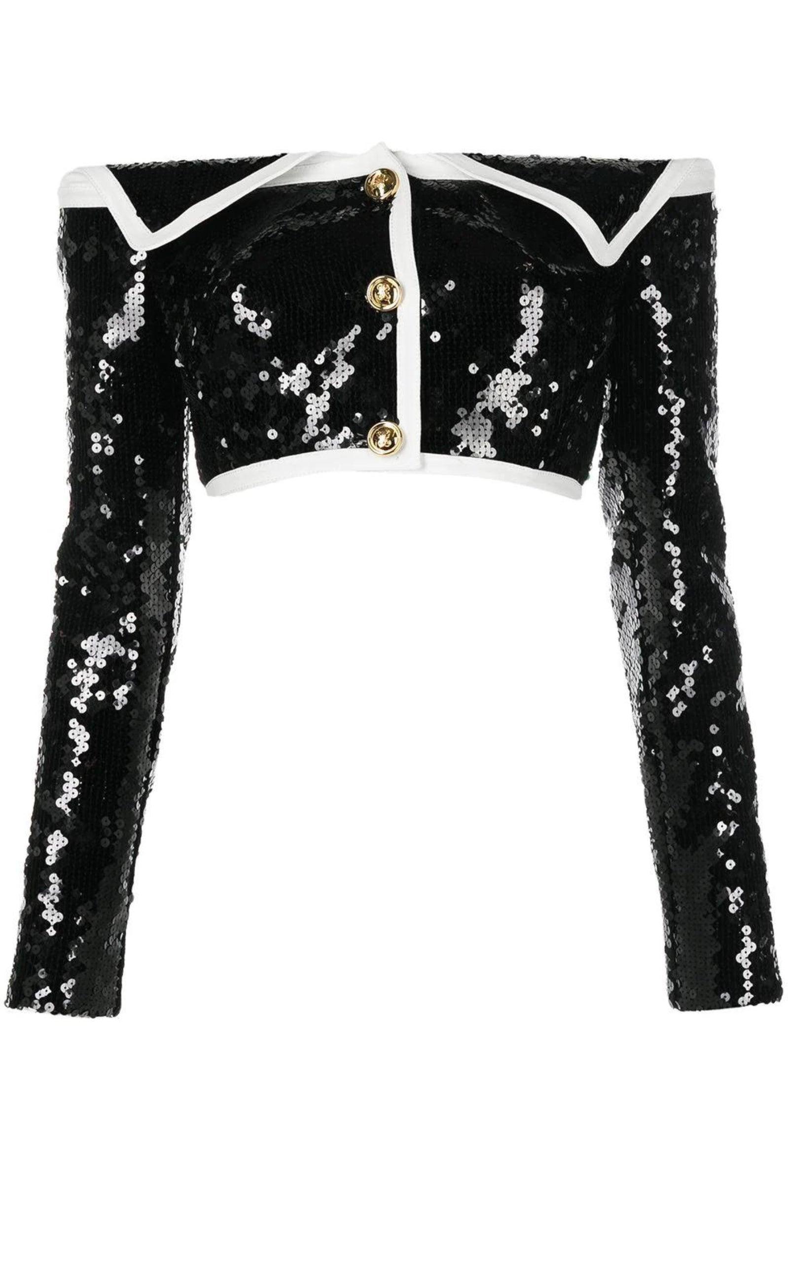 ジャケット Sequin Bustier Jacket