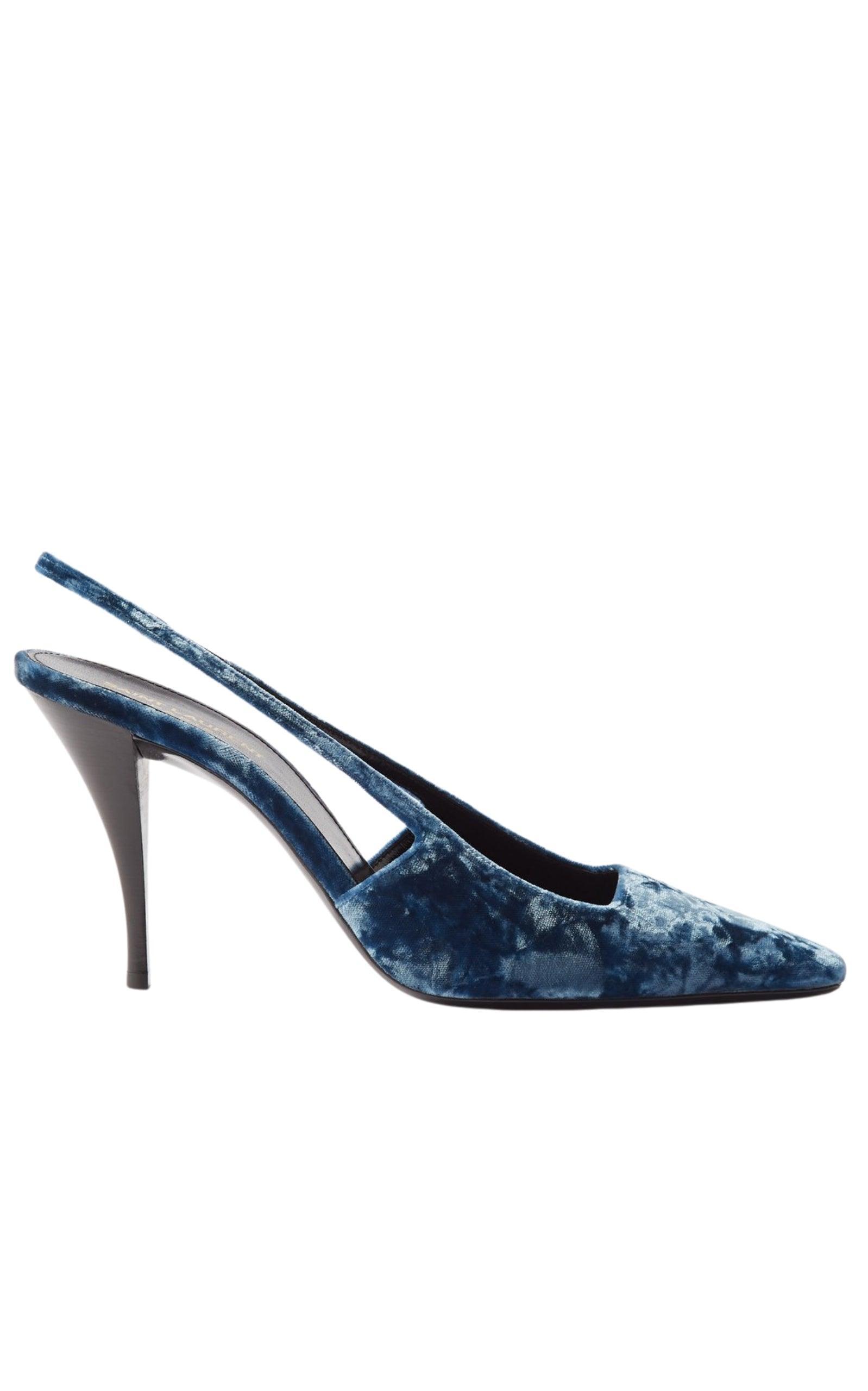 パンプス Blade 90 Velvet Slingback Pumps