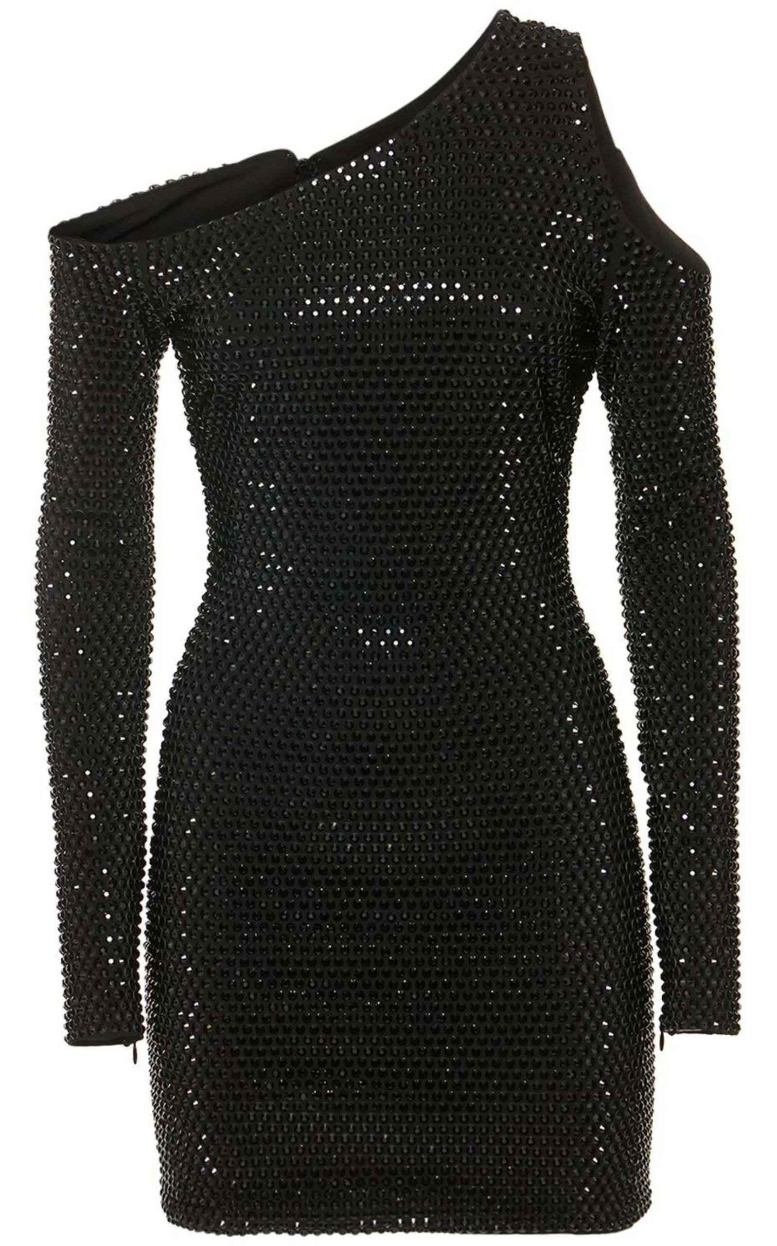 パーティードレス Embellished Cutout Mini Dress