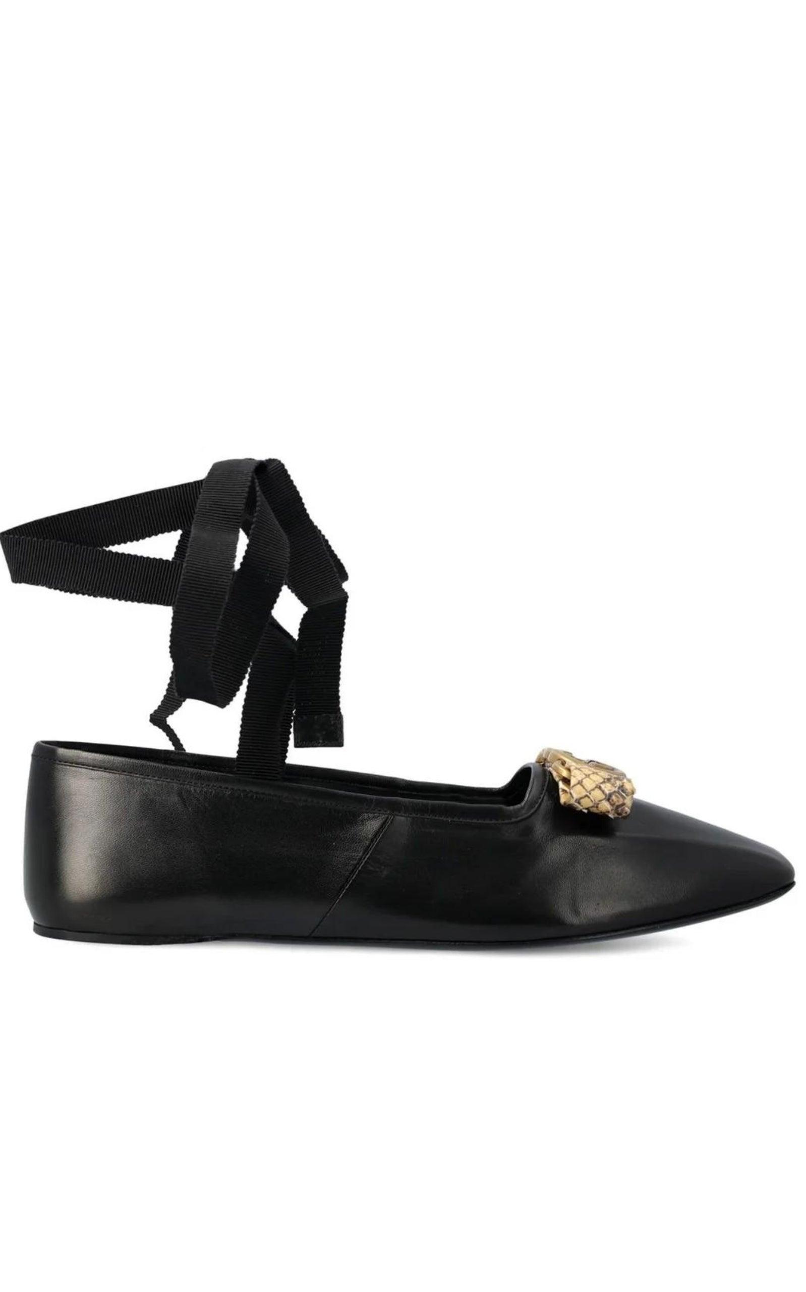 フラットシューズ Ballerina Leather Shoes