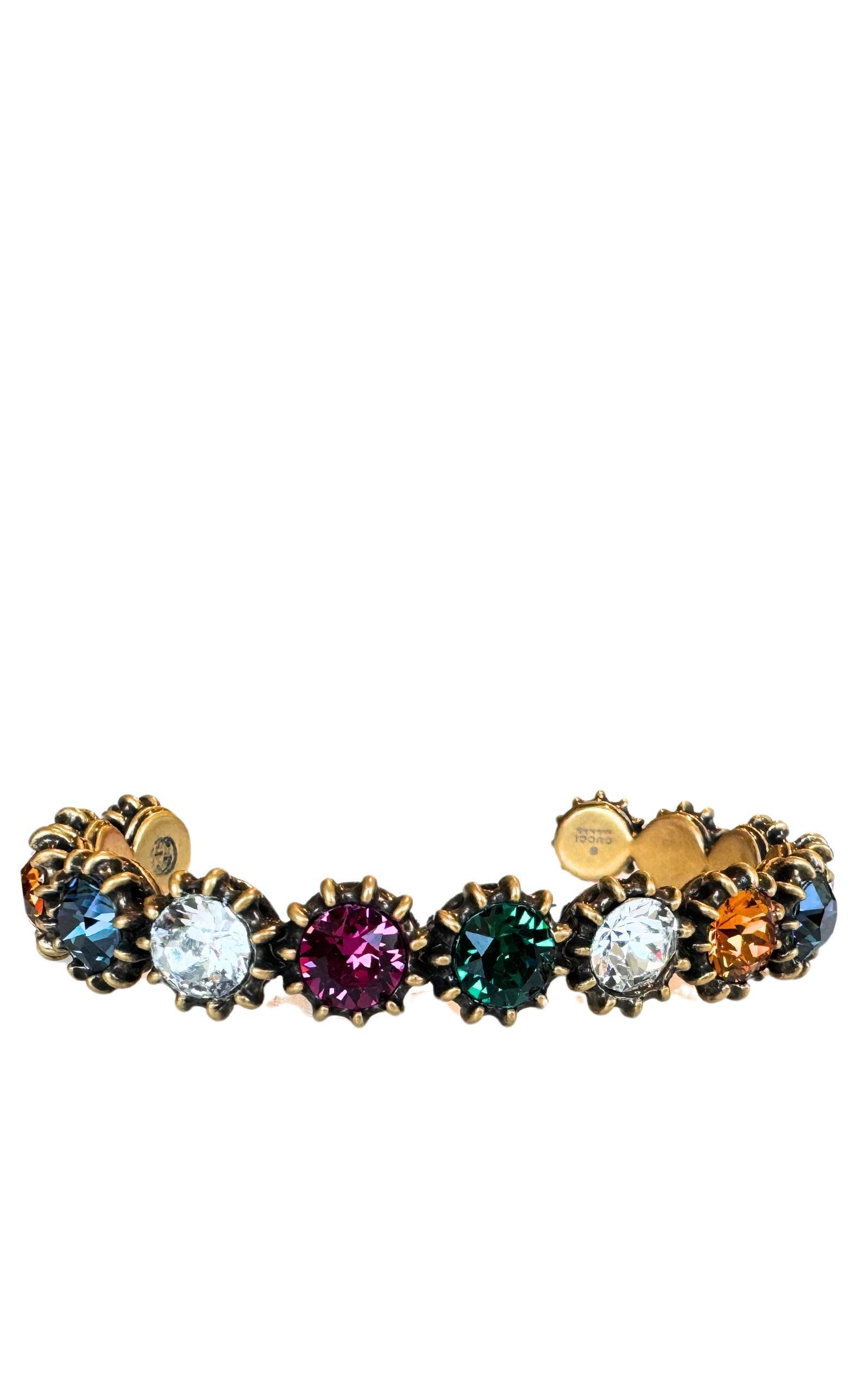 ブレスレット Multicolor Crystal Cuff