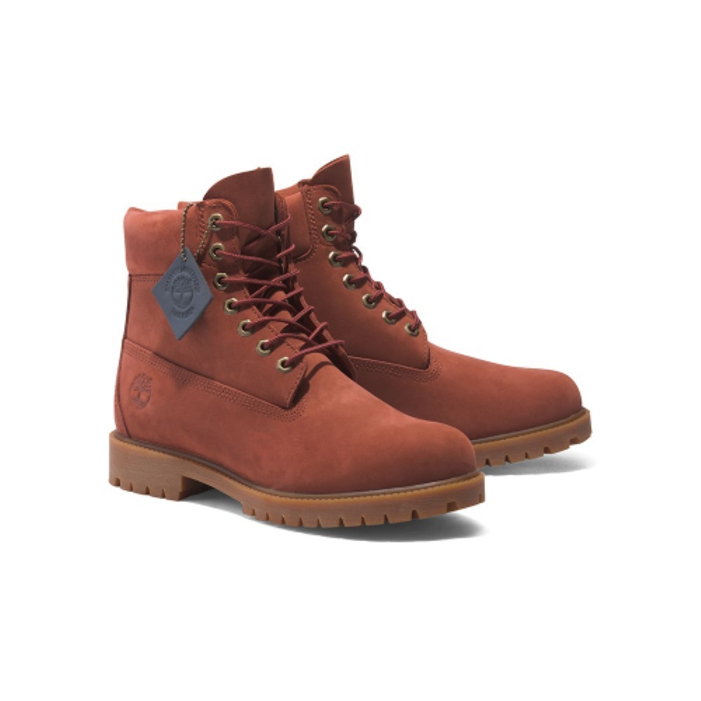 ■Timberland■ Men's Heritage 6 Inch Waterproof Boots Dark R