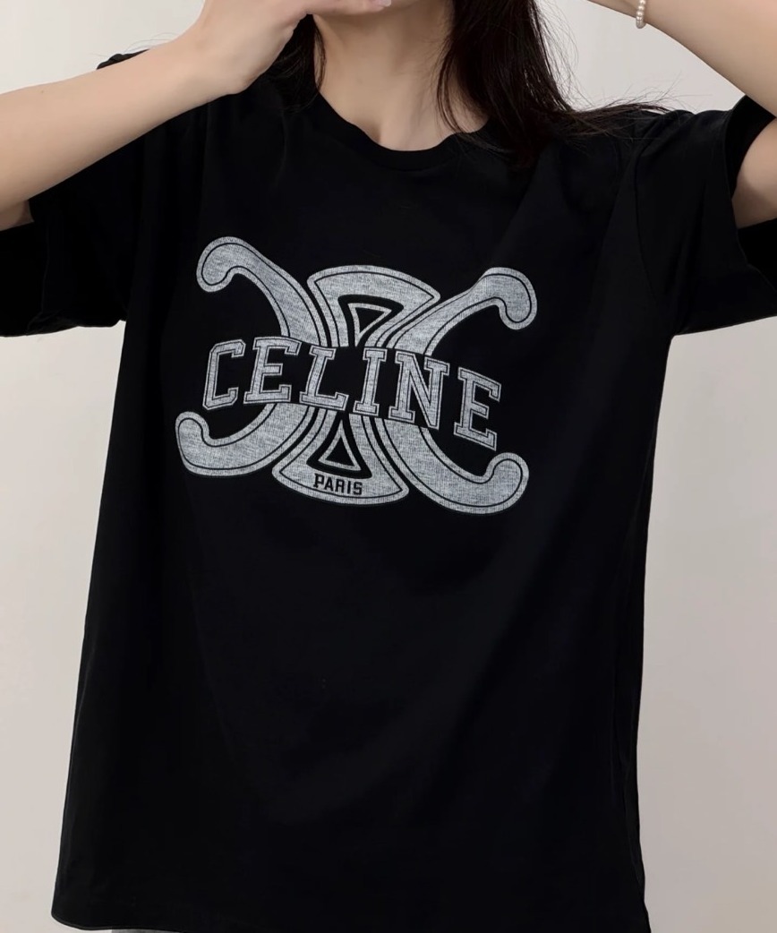 《CELINE》国内発送 セリーヌ ルーズ Tシャツ /トリオンフ