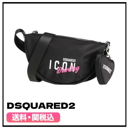 ★DSQUARED2★ロゴ ナイロン ウエストポーチ クロスボディバッグ