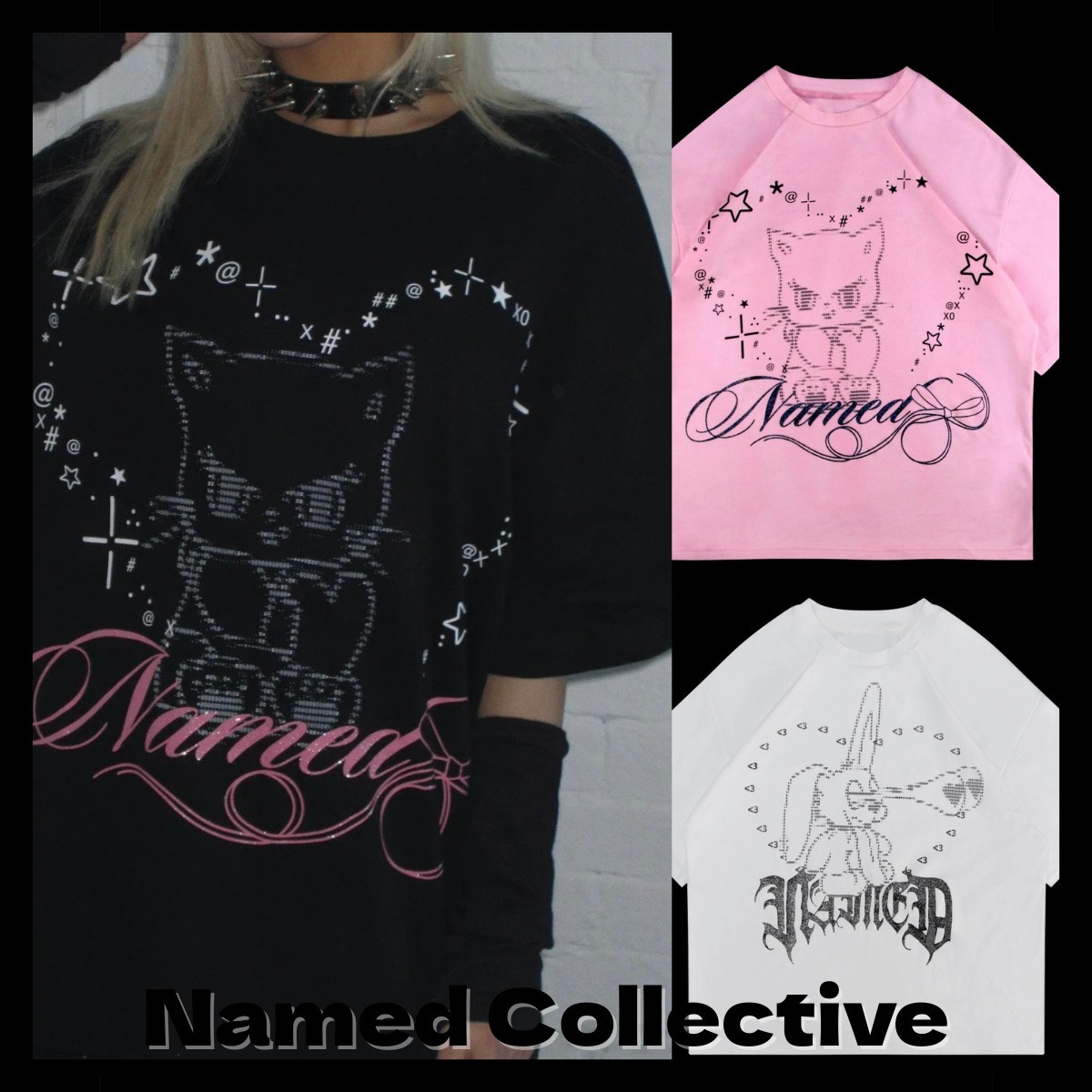 兼用【Named Collective】404 ERROR バニー キティ Tシャツ 3柄