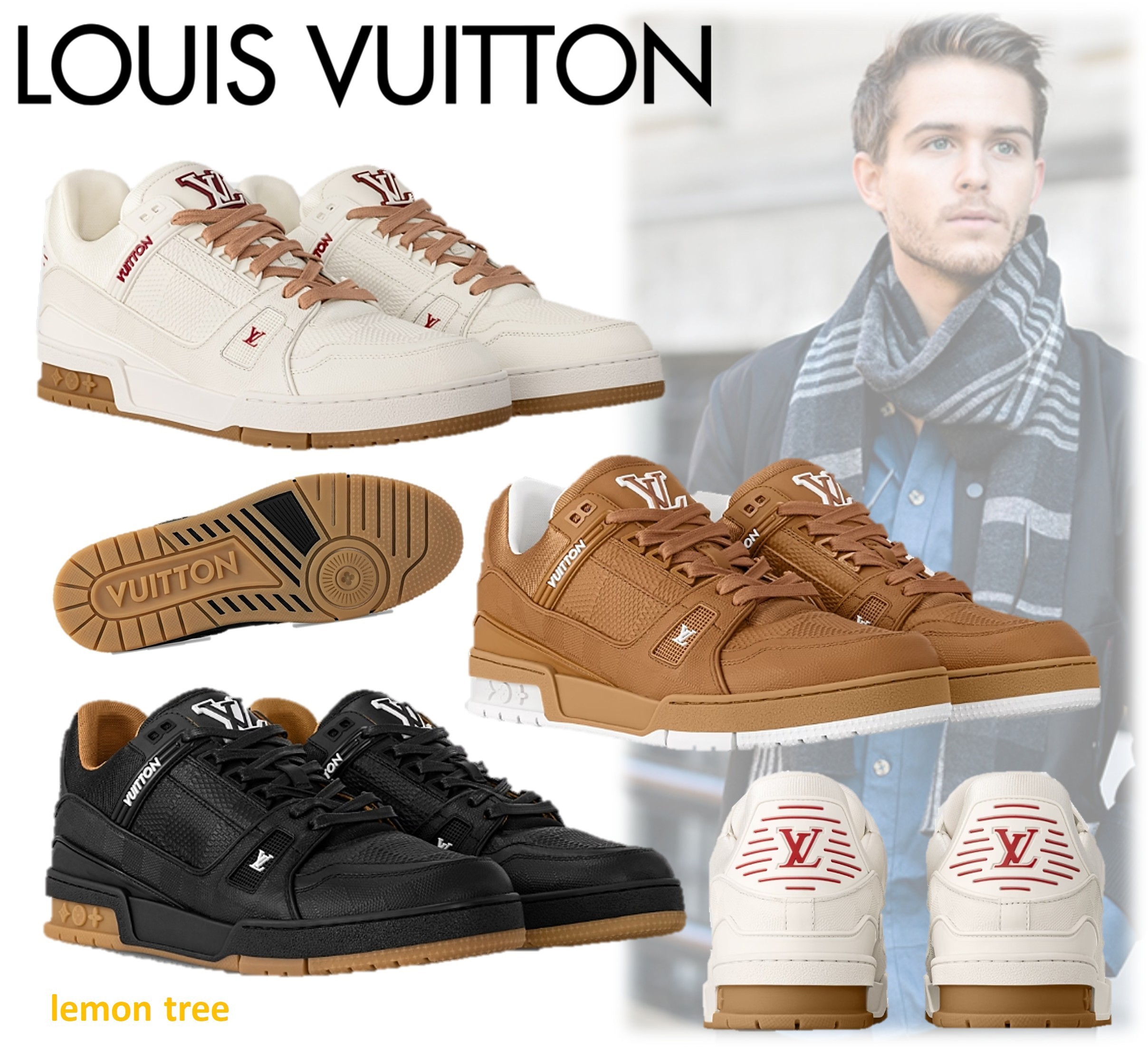 【Louis Vuitton】LV トレイナー スニーカー ダミエ 1AHTSD
