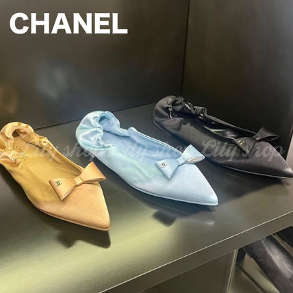 ブルー（青）系 CHANEL(シャネル) フラットシューズ(レディース