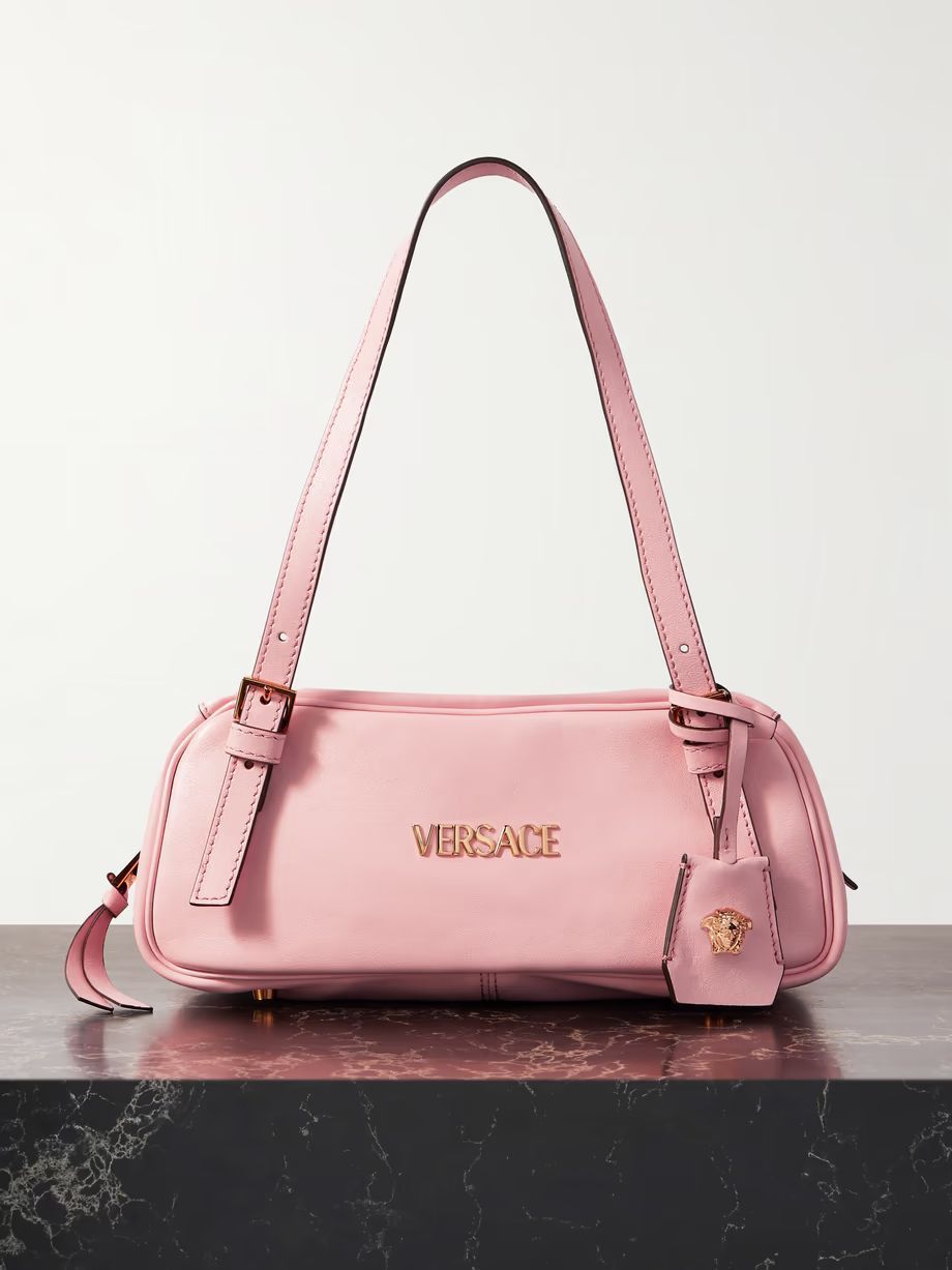 VERSACE(ヴェルサーチ)Tagレザーショルダーバッグ(SALE国内発送)