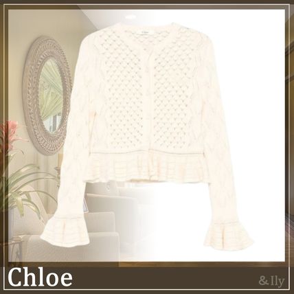 Chloe - Chloe クロエ ざっくり ニット ホワイト Sの通販 by