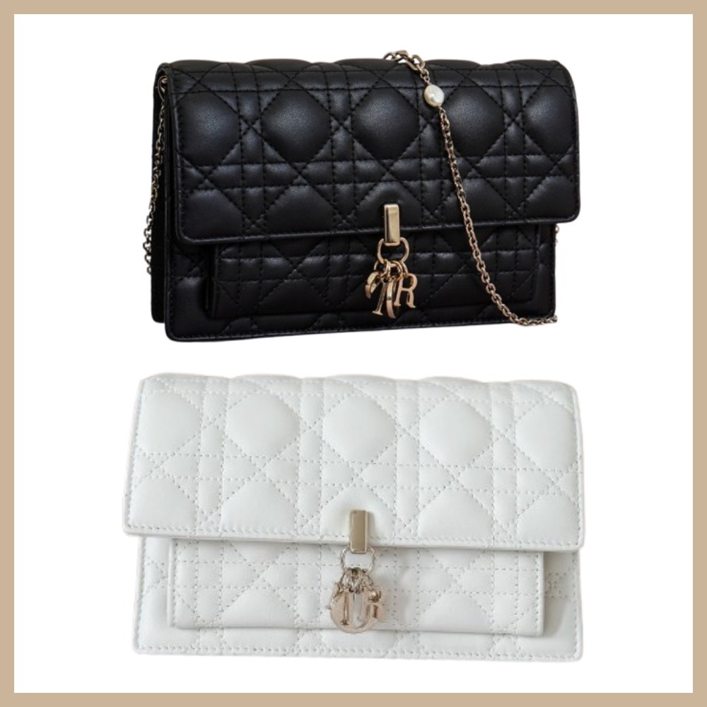 【エレガントで収納力◎】Dior My Dior デイリーチェーンポーチ