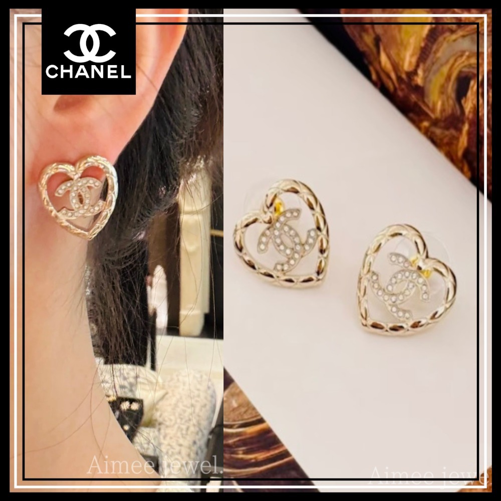 ＊デザインが可愛い♡＊【CHANEL】ピアス ゴールド ハート