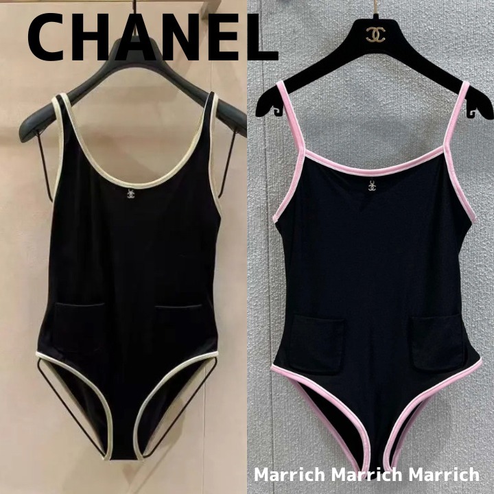 CHANEL《ロゴがワンポイント♡》スイムウェア 水着