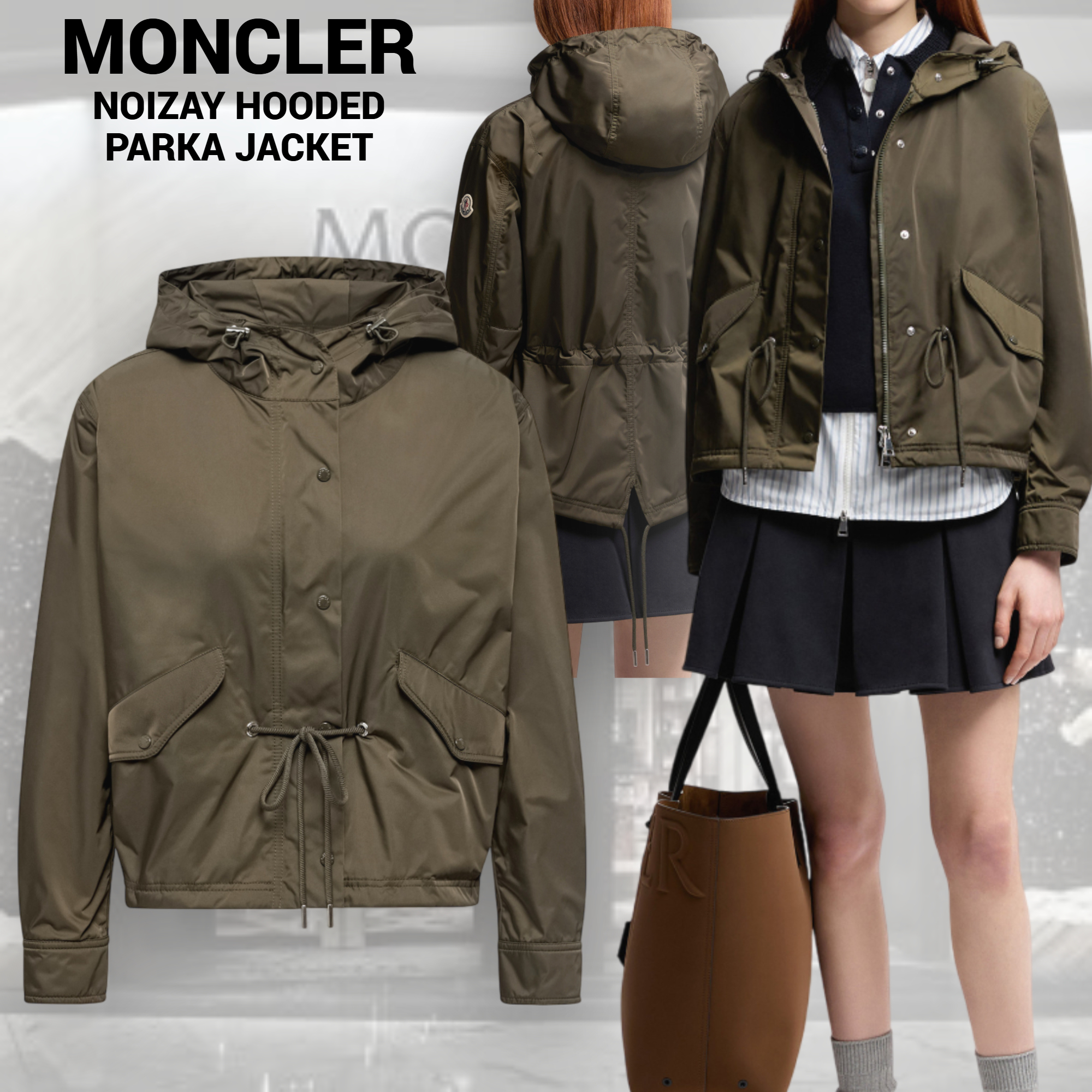 【MONCLER】NOIZAY フーデッド パーカジャケット 撥水