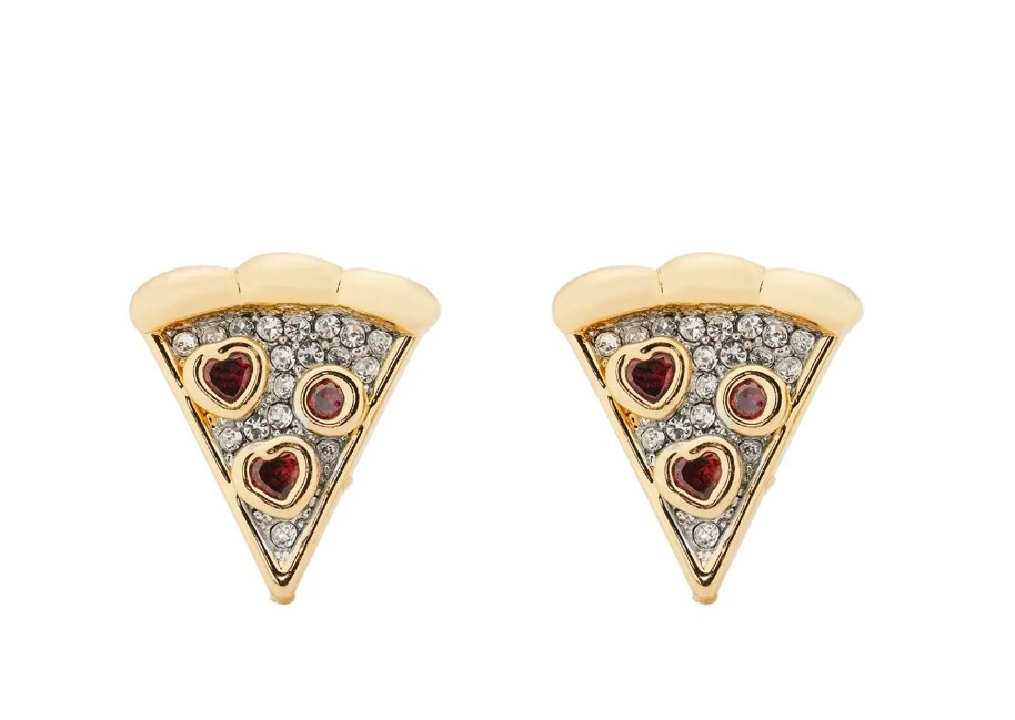 Kate Spade ゴールドレッドピザスライススタッドピアス