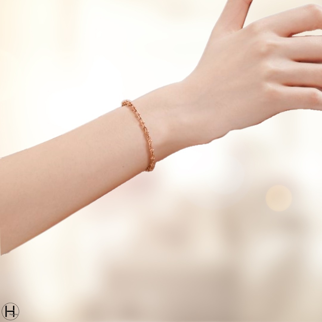 Tiffany & Co マイクロ リンク ブレスレット_Rose Gold