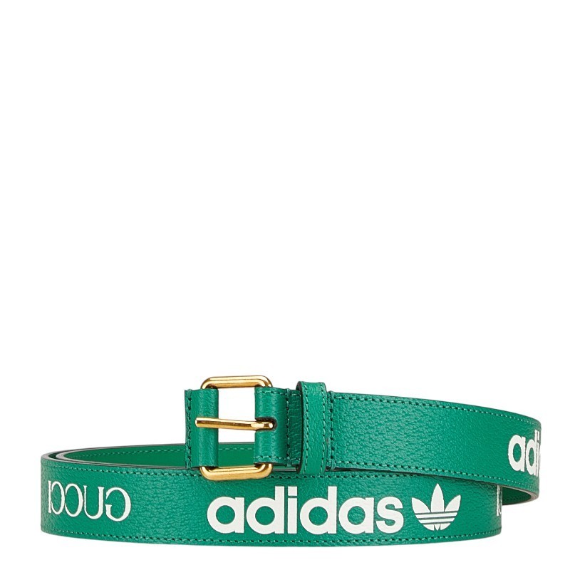 グッチ × アディダス レザー ロゴ ベルト 702277