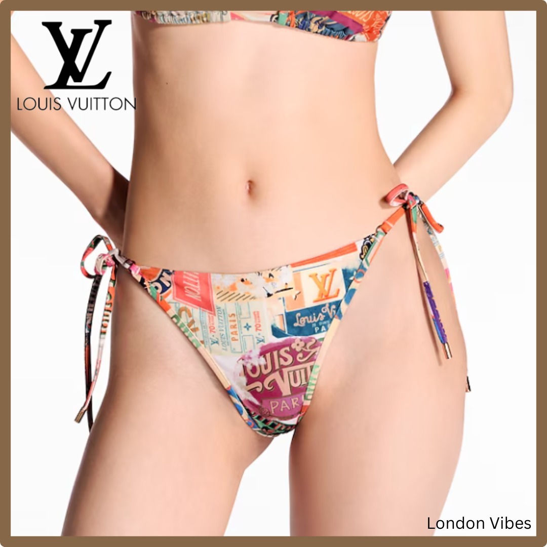 パッチデザインが可愛い Louis Vuitton ビキニボトム