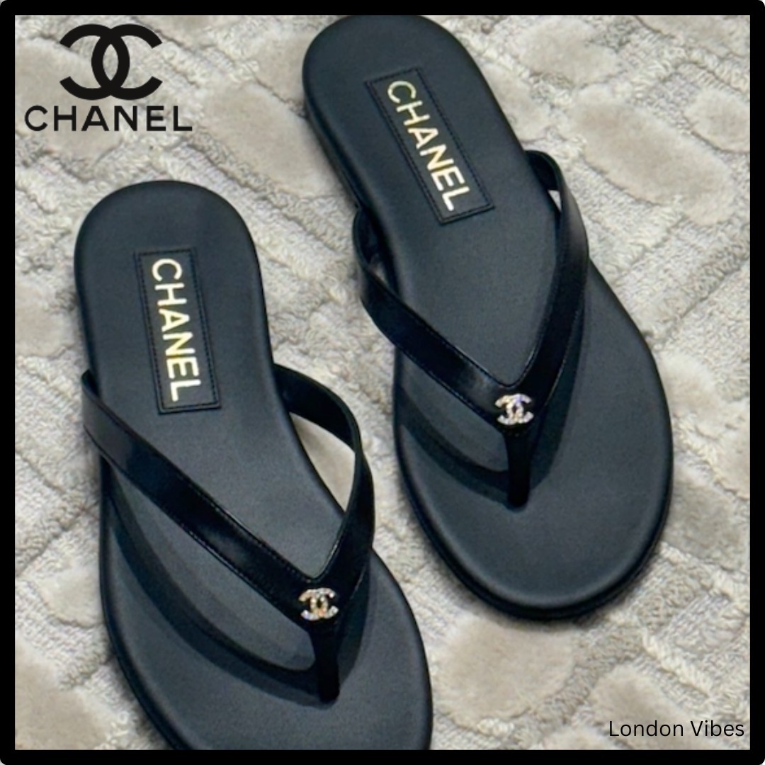 完売前お早めに！CHANEL サンダル フラット CCロゴ