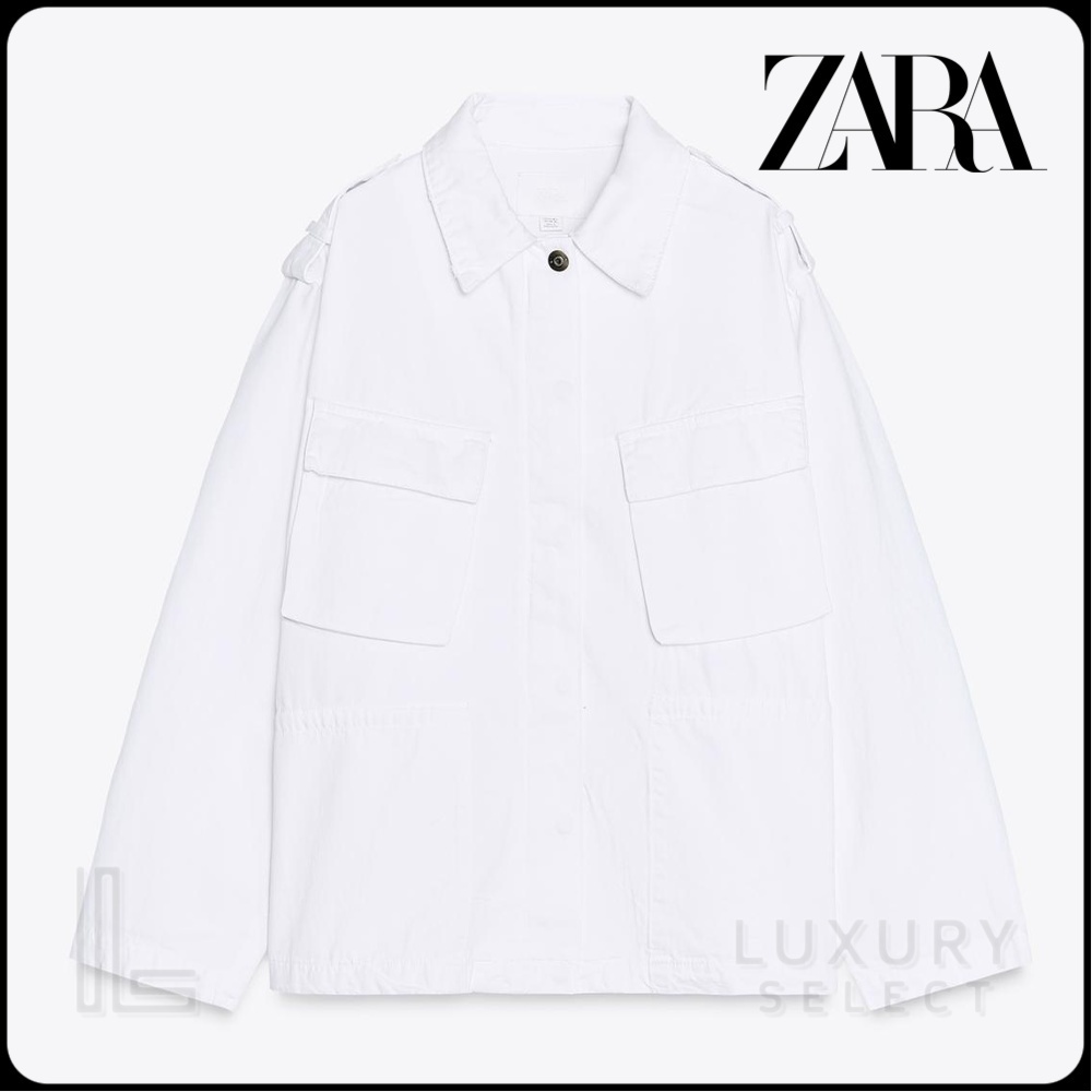 ★ZARA★ TRF DENIM JACKET WITH POCKETS