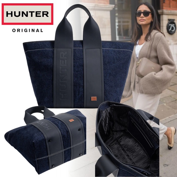 国内直営【HUNTER】リファインド スティッチ デニム トート