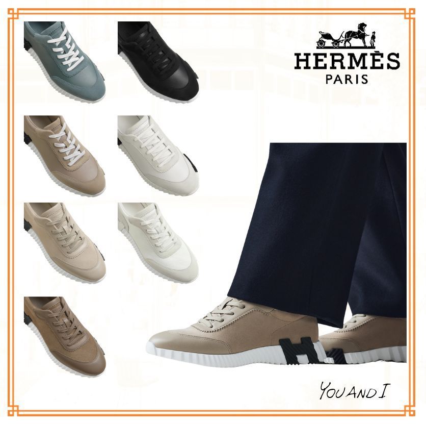 《軽やかな一歩を演出》【HERMES】バウンシングスニーカー
