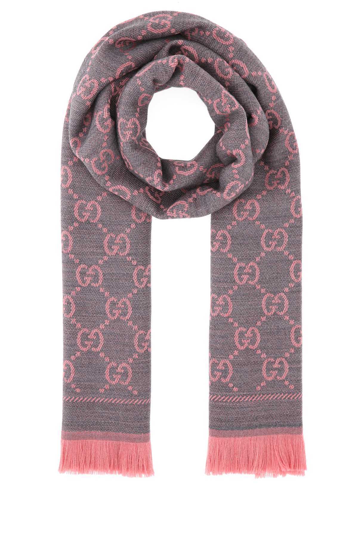【関税&送料込】Gucci Embroidered Wool Scarf