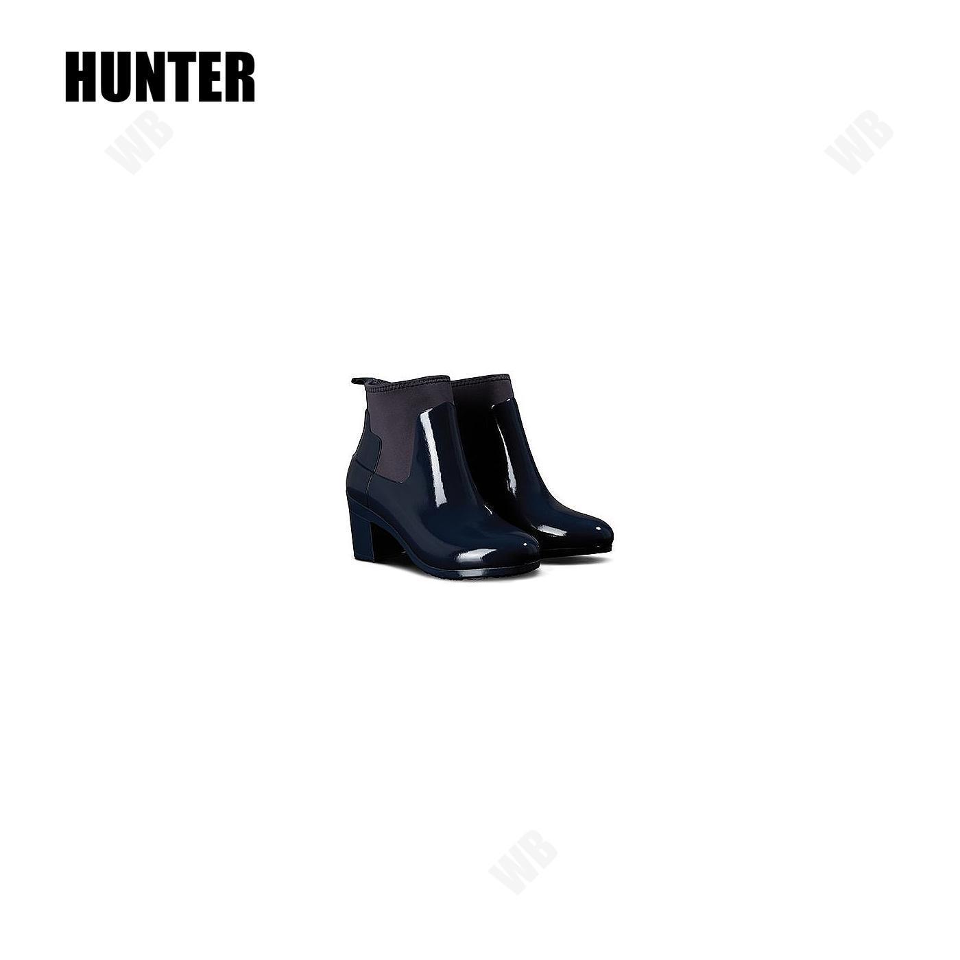 [HUNTER] [WOMEN] Refined Gloss Mid Hill -Navy ☆送料込☆