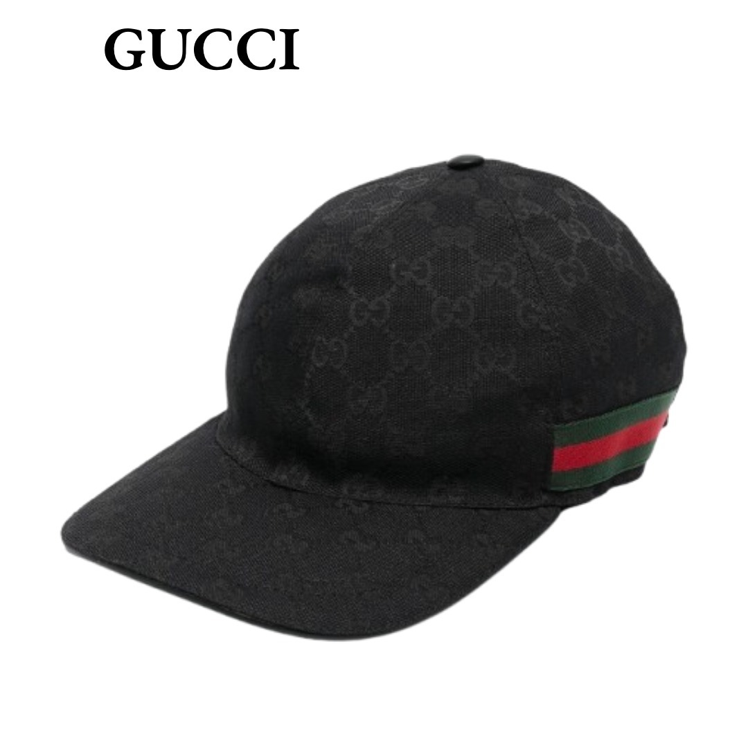 【VIP価格】GUCCI ウェブ付き ベースボールキャップ