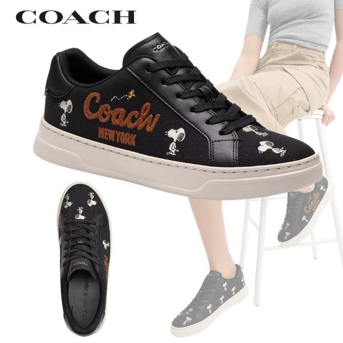 ★COACH★ ハイ ライン スニーカー・スヌーピー プリント