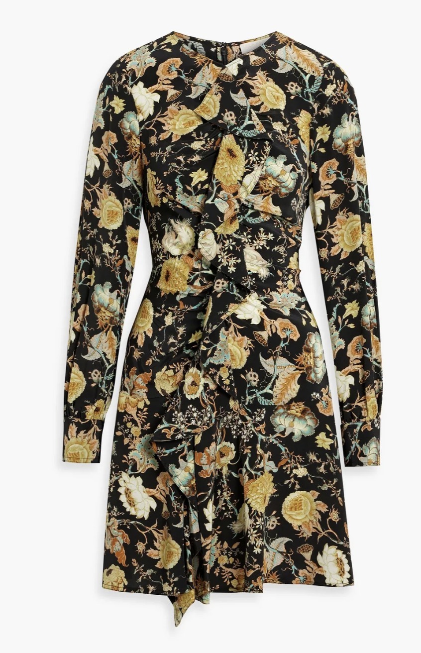 *Ulla Johnson* シルククレーププリントワンピース ドレス