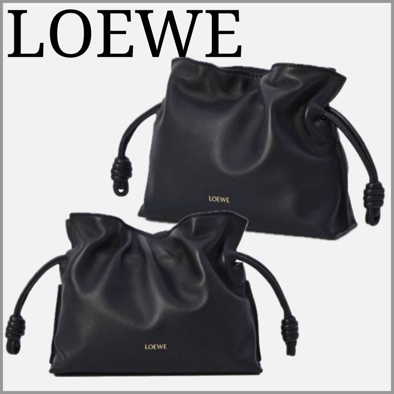 【SALE】新作LOEWE フラメンコバッグ ブラック