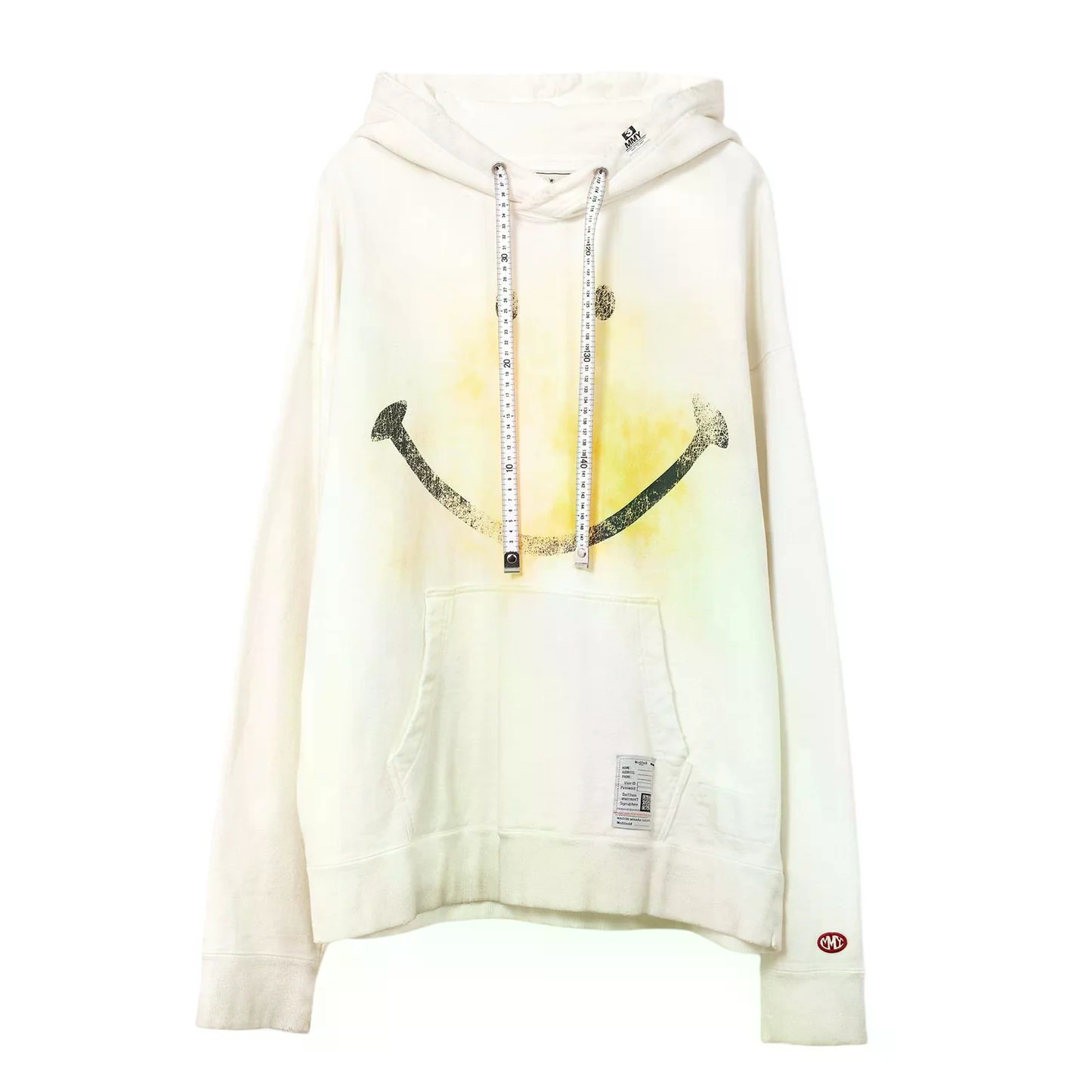 国内発送☆MIHARA YASUHIRO☆SmilyFace Print Distressed Hoodie