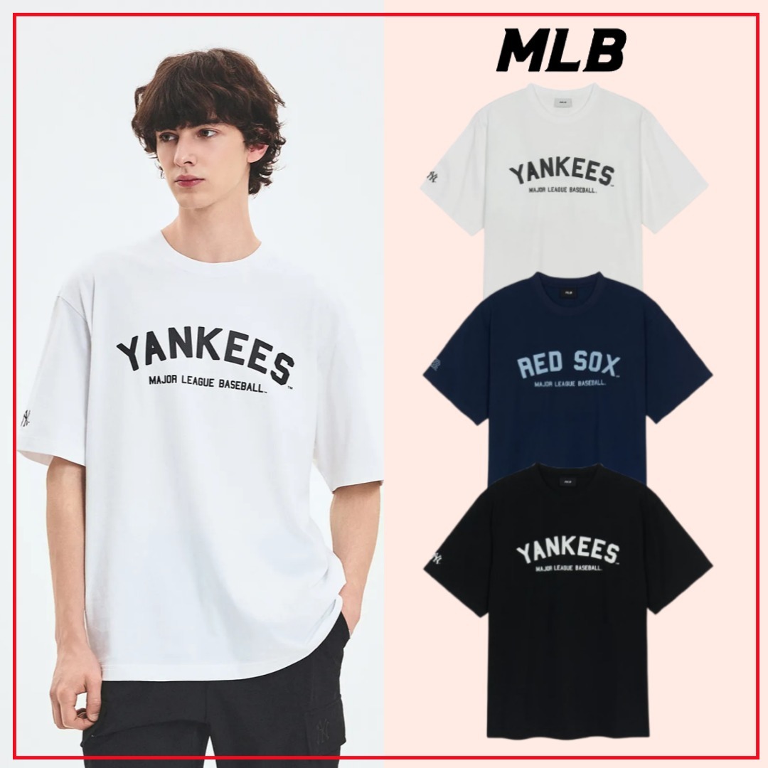 MLB korea■新作*ユニセックス*VARSITY BIG LOGO OVERSIZE TEE