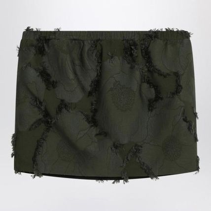 ミニスカート GUCCI Women Mid Skirts 832799ZASX5 3602 GREEN Wool blend fil coupé mini skirt in forest green | GUCCI® US