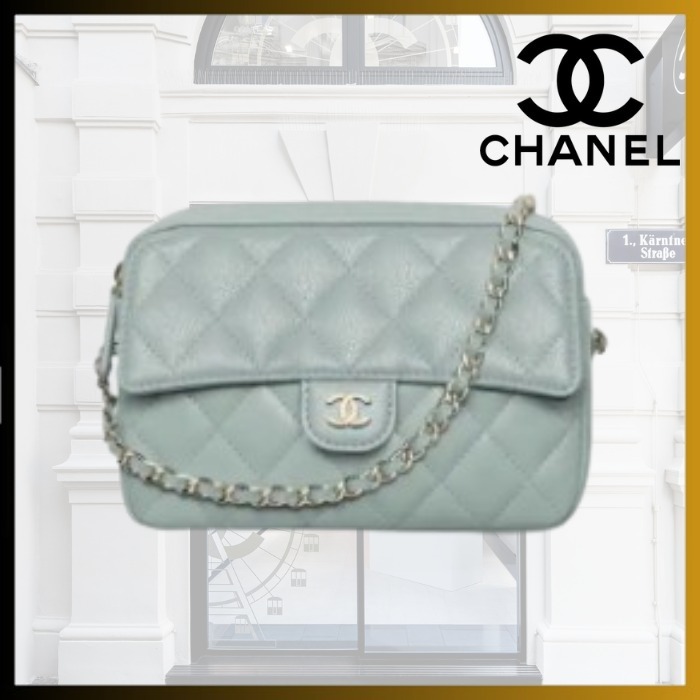 【25A 優しく綺麗な色味】CHANEL クラシックチェーンクラッチ