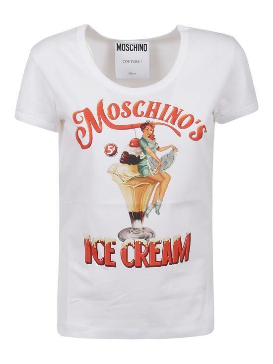 Tシャツ・カットソー MOSCHINO Women Tops 070905411001 White