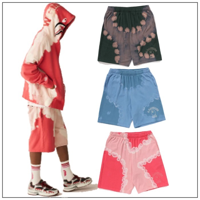 【A BATHING APE】HAND DYE RELAXED FIT SWEAT SHORTS/在庫確認