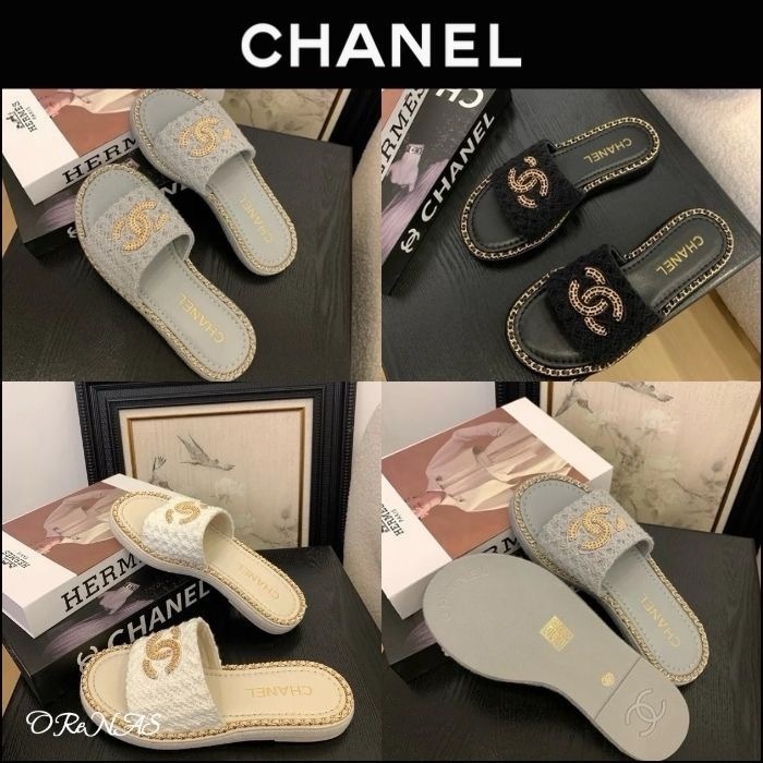 【楽ちん上品♪】CHANEL チェーンミュール メティエダール