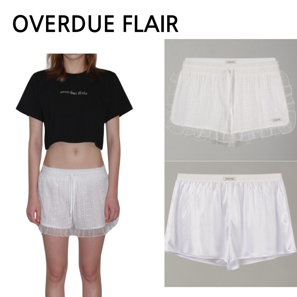 ★OVERDUE FLAIR★ORGANZA FRILLED SHORTS