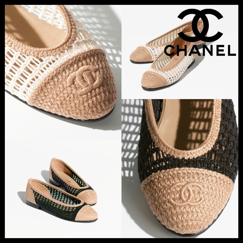 【夏風♪】CHANEL シャネル バレリーナ フラット シューズ
