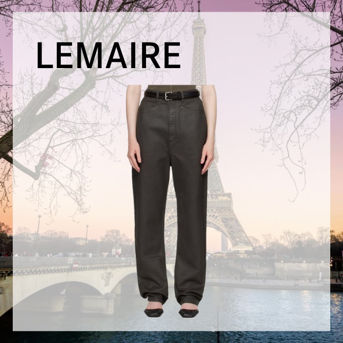 LEMAIRE ブラウン ドロップクロッチ ジーンズ