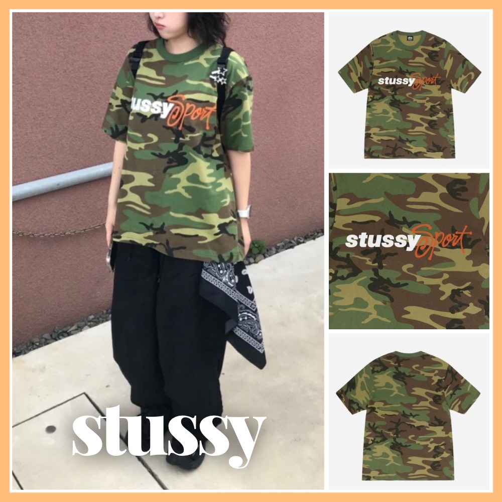 ★早期完売★【Stussy】Sport Script T-Shirt Camo