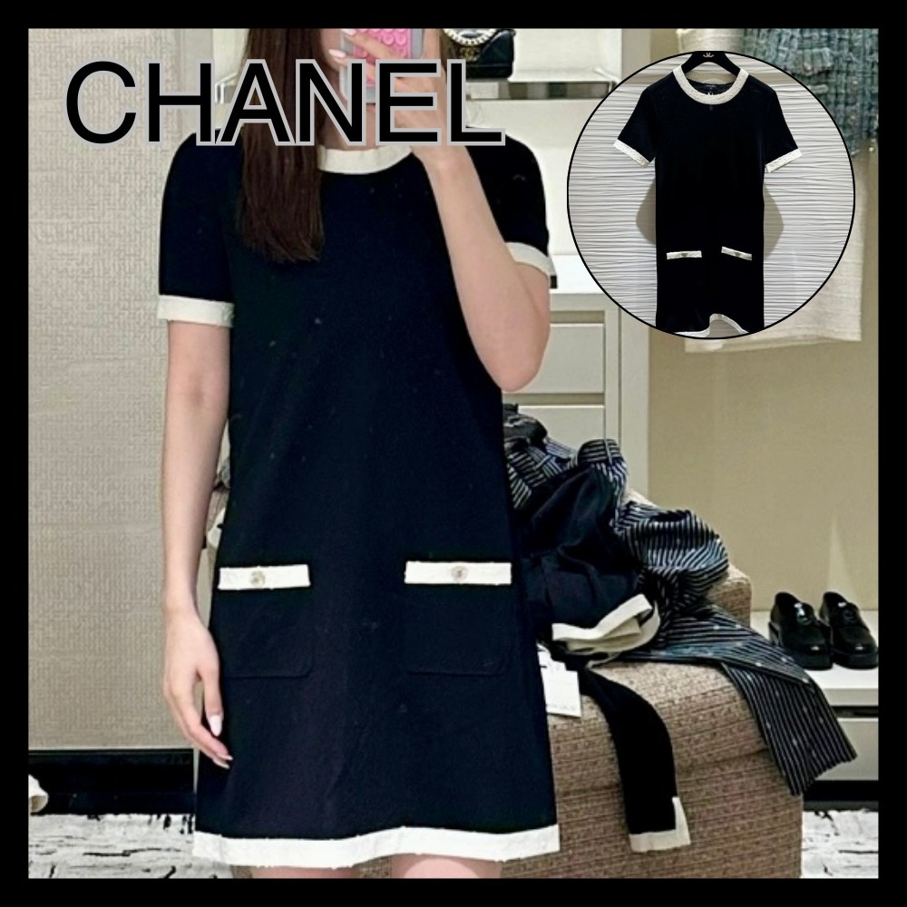 【気品漂う大人の一枚】CHANEL バイカラーワンピース