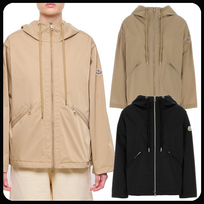 関送込 MONCLER CASSIOPEA ロゴパッチ ジャケット