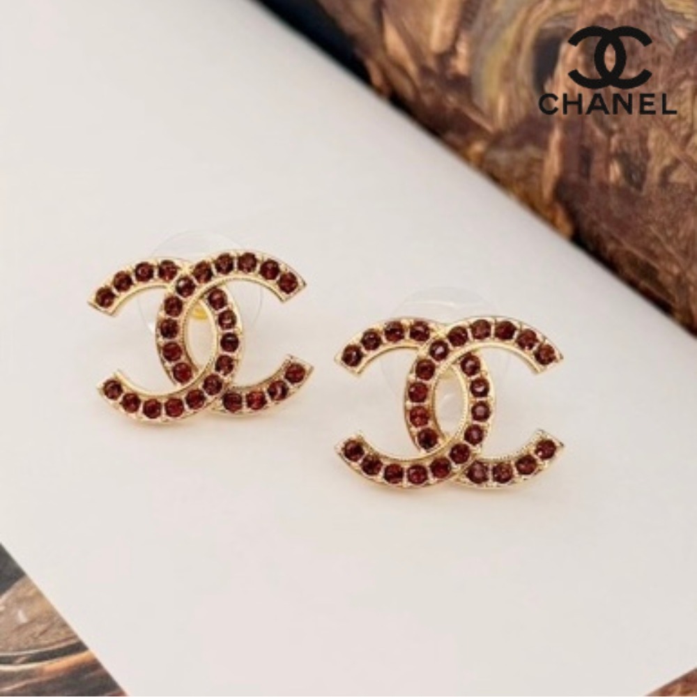 【大人お洒落なロゴモチーフ♪】CHANEL★ピアス CCロゴ