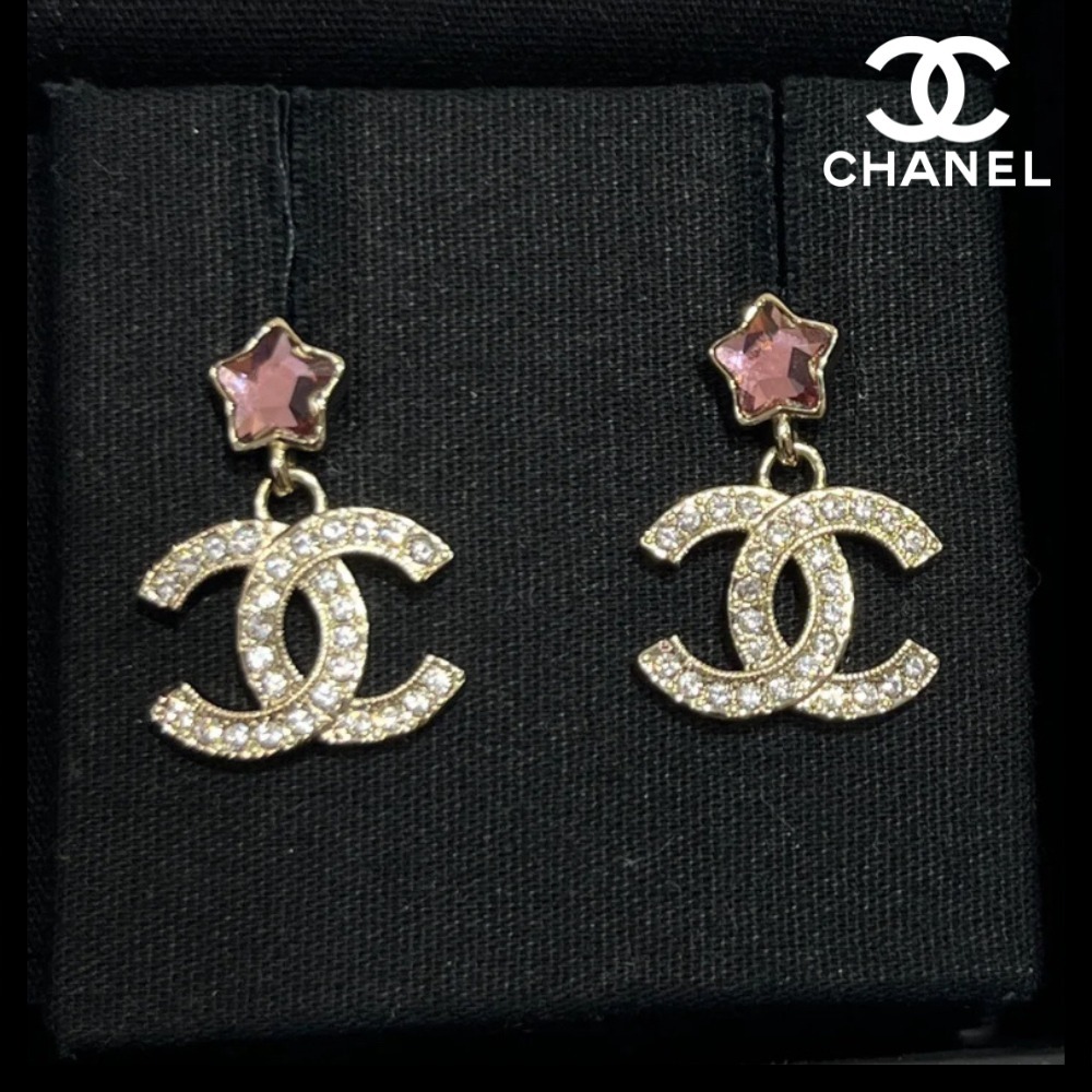 【CHANEL】ピアス ココマーク 星 スター ロゴ 揺れる