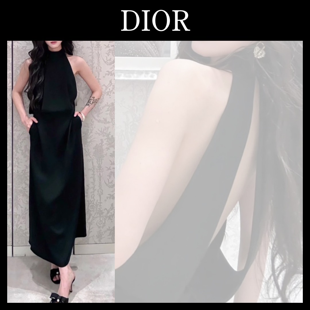 綺麗なバックスタイルがポイント♪【Dior】 ミディドレス