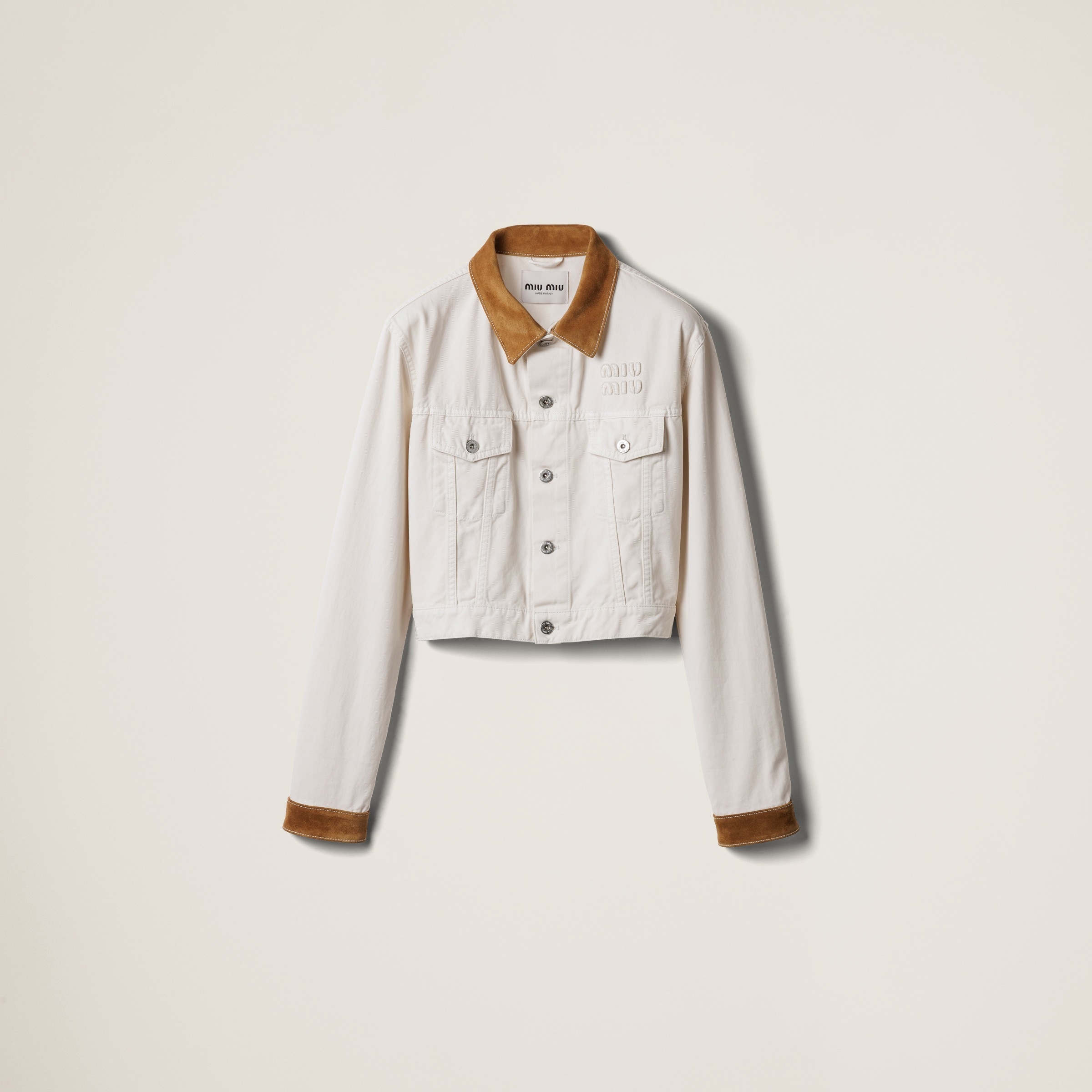 【日本入手困難】Denim and leather blouson jacket ブルゾン