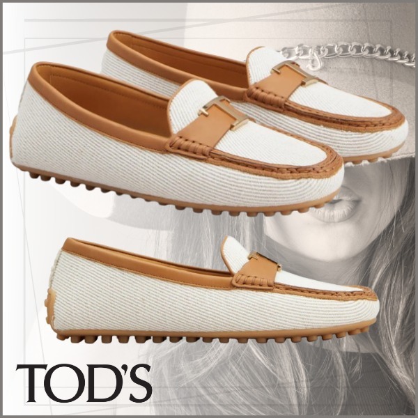 *TOD'S*トッズ シティゴンミーニ ファブリック＆レザーシューズ