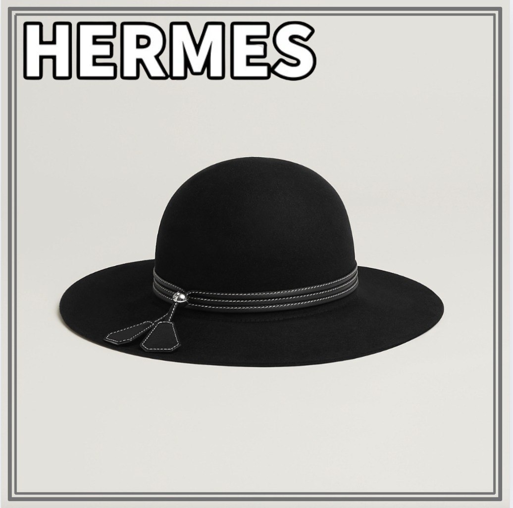 【オシャレデザイン♪】HERMES ハット Betty Ex-Libris